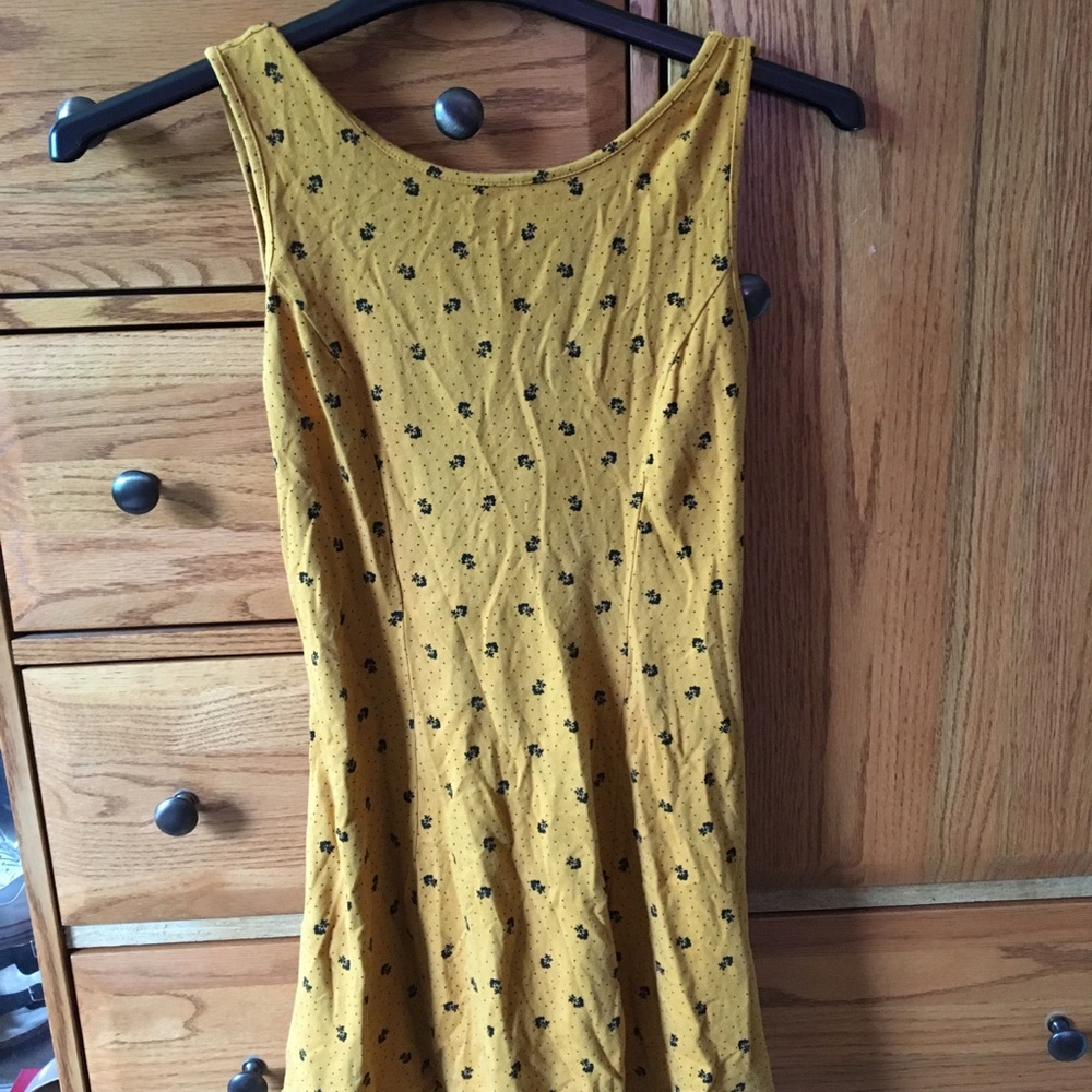 Forever 21 yellow floral dress!